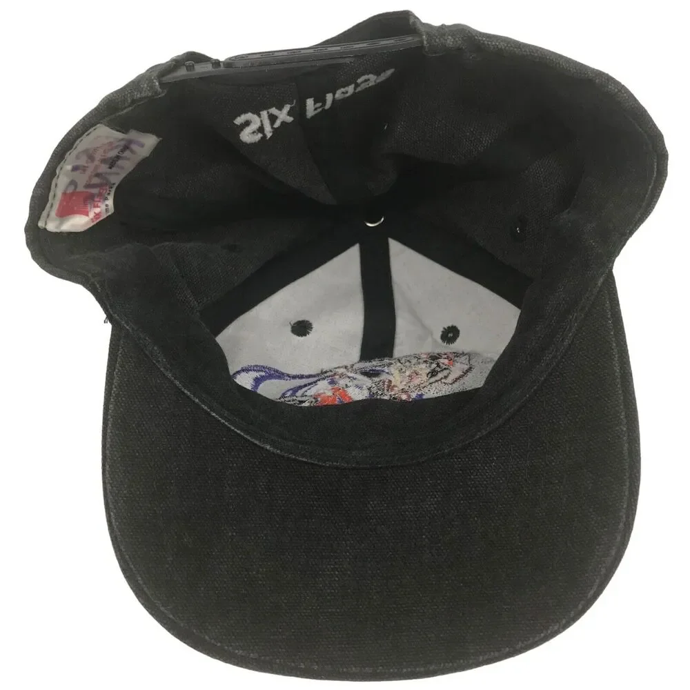 Vtg 1997 Looney Tunes Taz Tasmanian Devil Six Flags Hat Snapback Cap Gray Youth